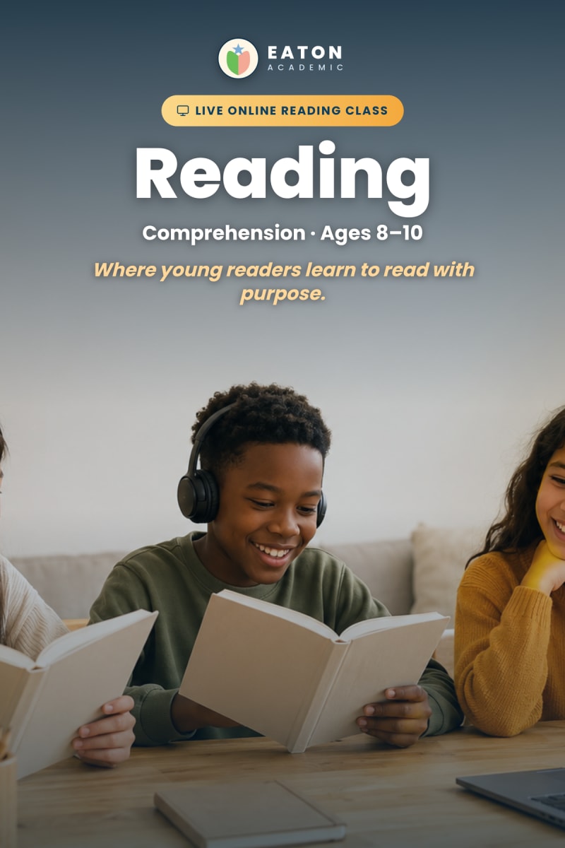 Eaton Academic online summer reading comprehension class for homeschool students