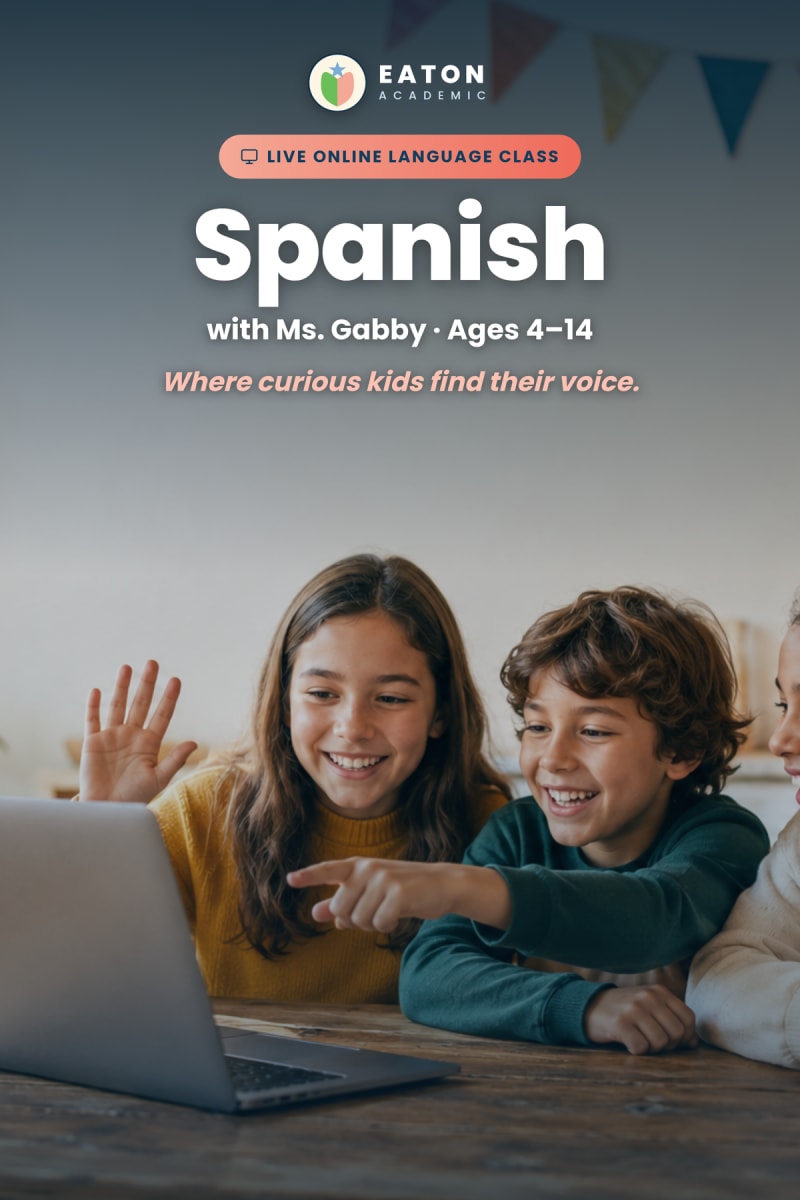 Eaton Academic online Spanish class for homeschool students