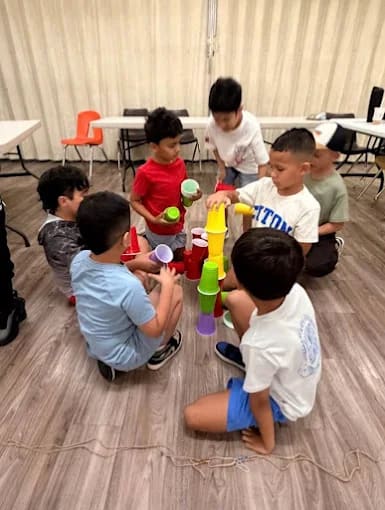 Children learning together at the Eaton Kendall microschool in Miami