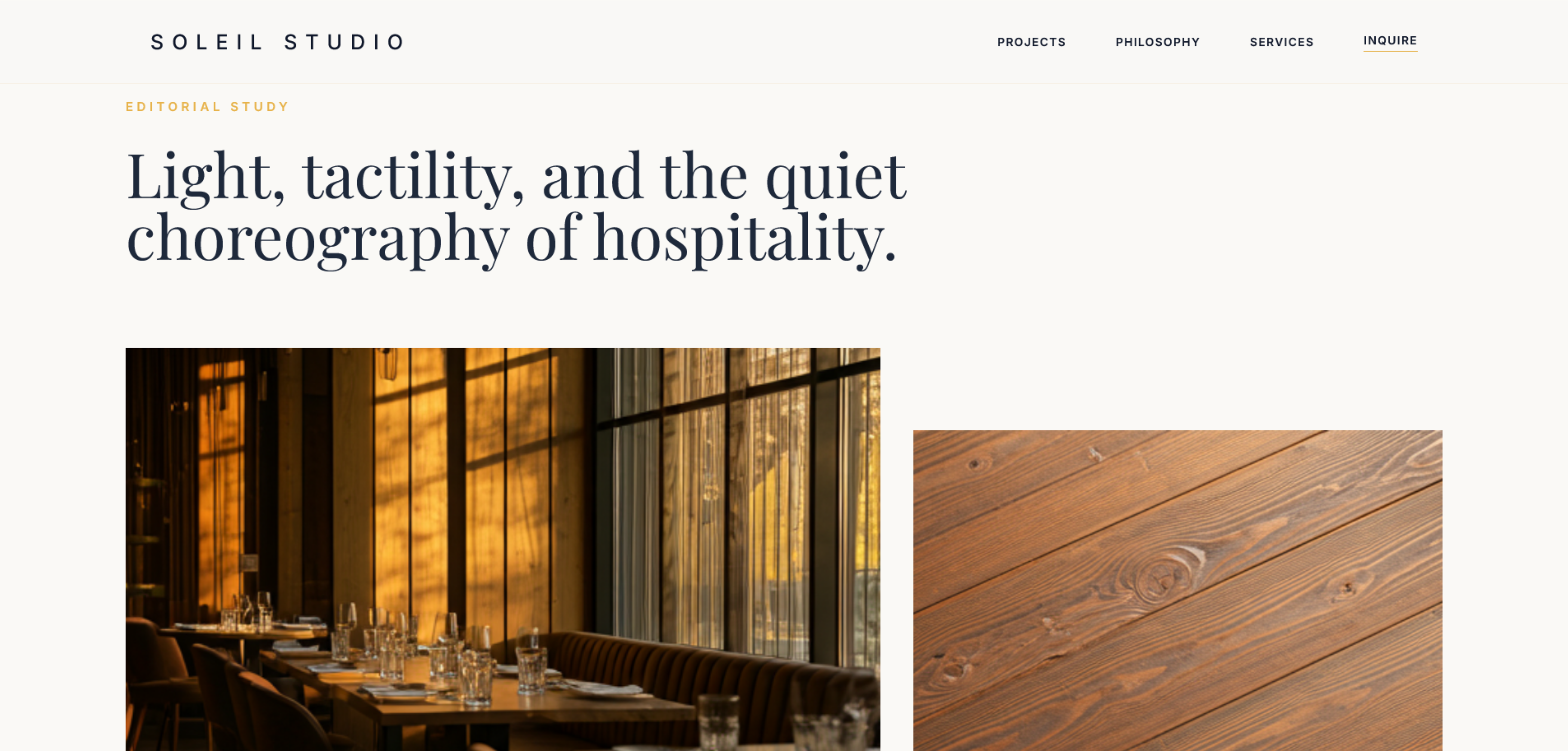 Soleil Studio portfolio preview