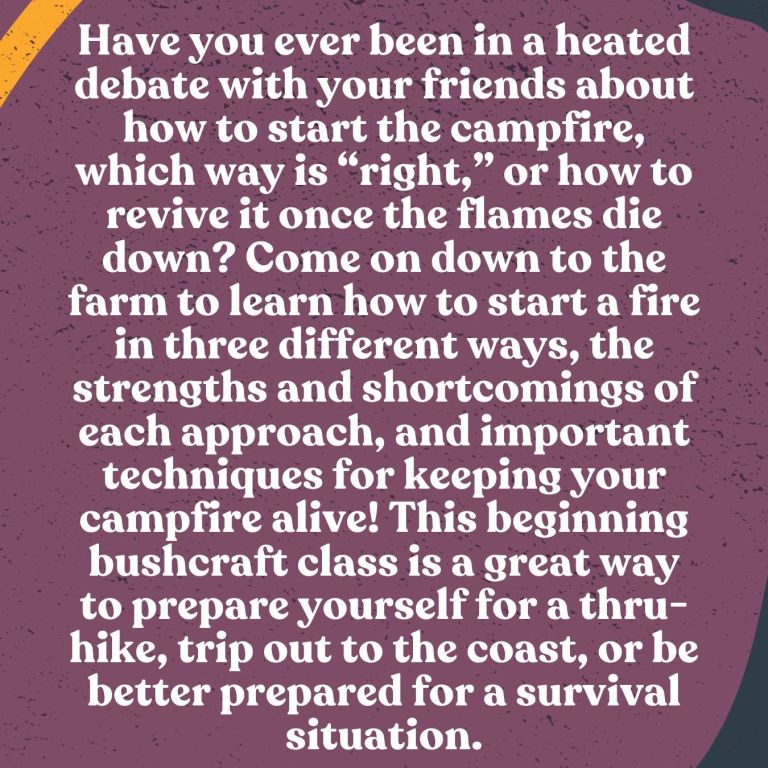 Event Photo: Bushcraft: Introduction to Firemaking