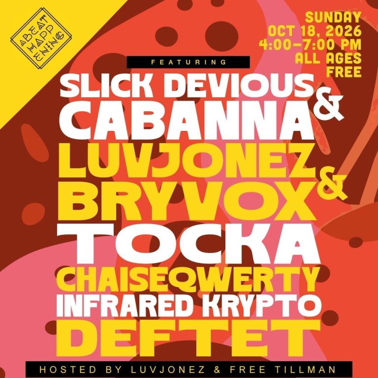 event poster with title in text 