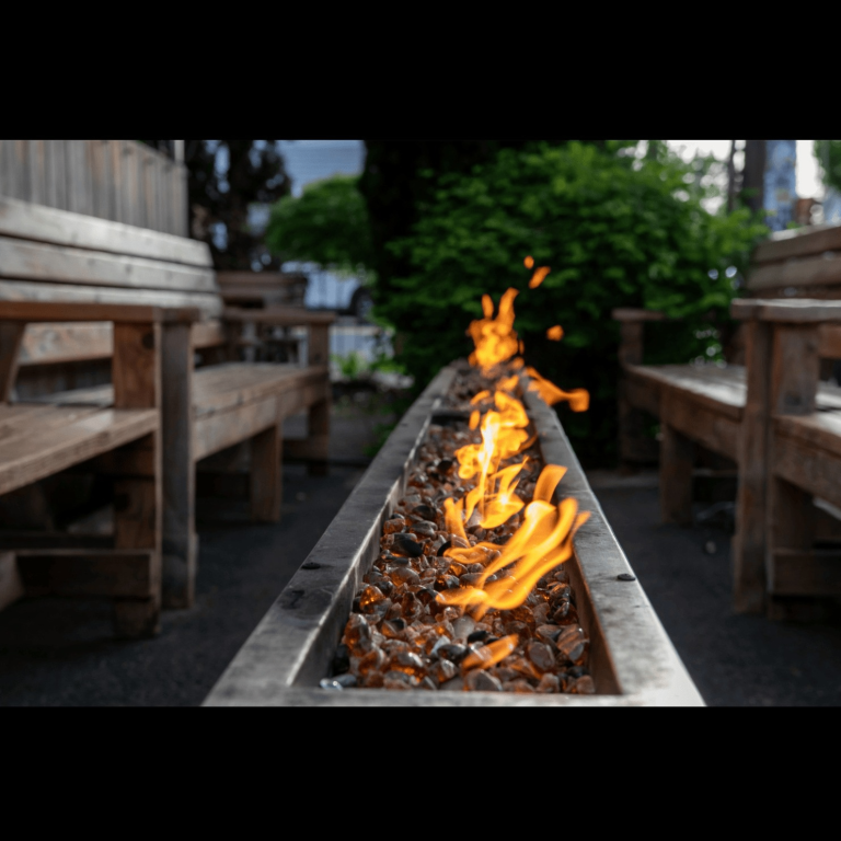 an outdoor fire pit
