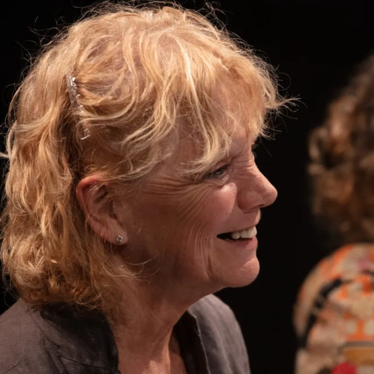 close up of woman smiling