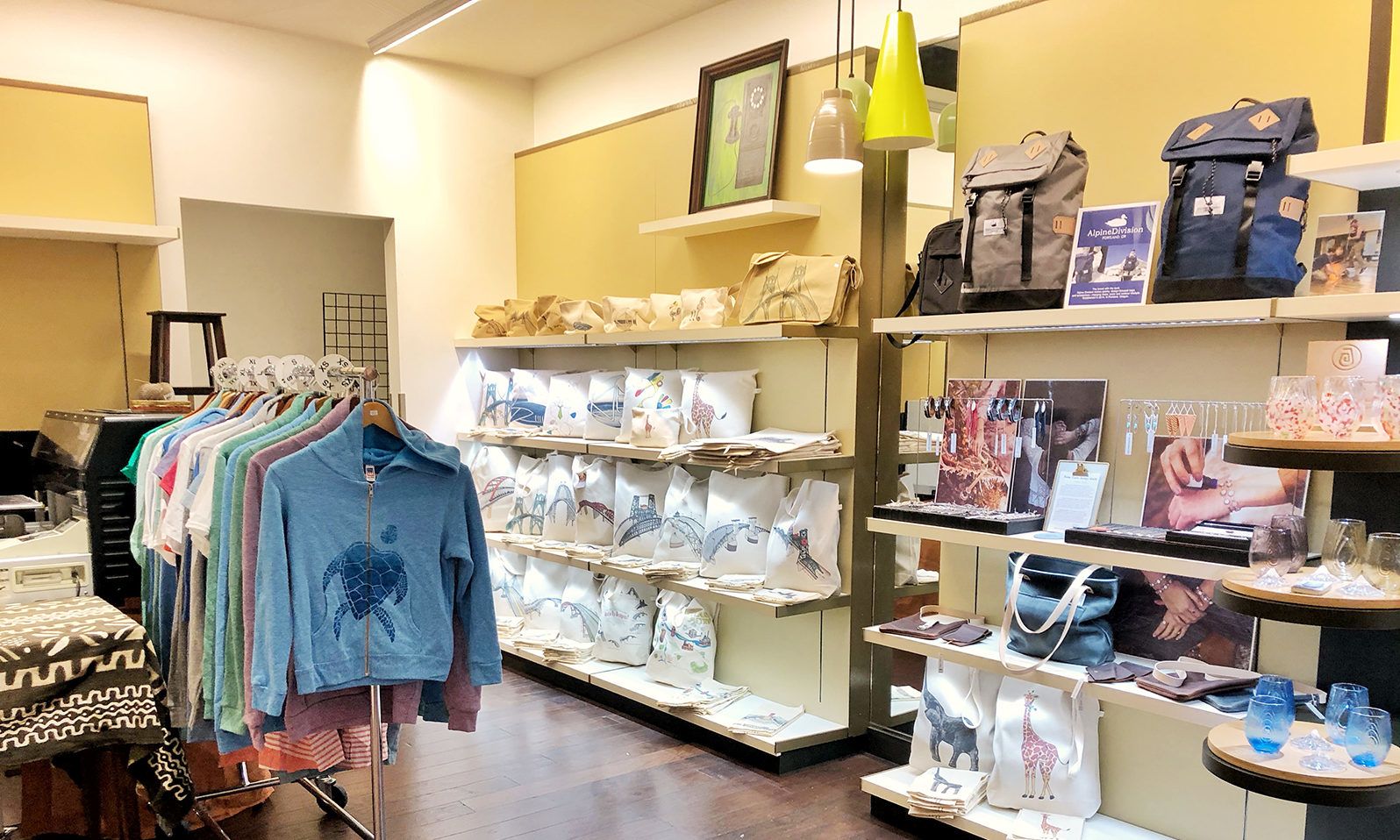 Products on display at PDX Pop-Up Shops.
