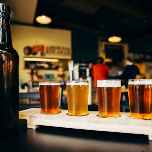 Local brewer Lee Hedgmon crafts delectable gluten-free beers at Ground Breaker brewery in Portland.