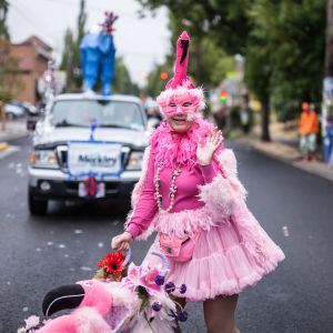 Outfits of all stripes are encouraged at the Division Street Fair.