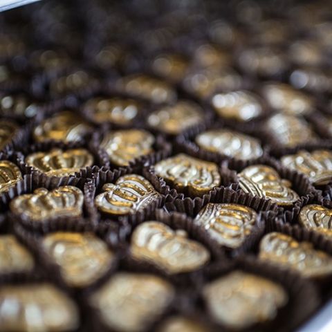 Savor locally made treats, like the Habanero Caramel Crown by Alma Chocolates.