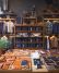 Peruse handcrafted leather products at Tanner Goods, including wallets, bags, belts, guitar straps and even chairs.