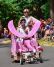 Whimsical handmade carts speed down Mt. Tabor at the PDX Adult Soap Box Derby.