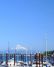Jantzen Beach offers views of the Columbia River and Mount Hood.
