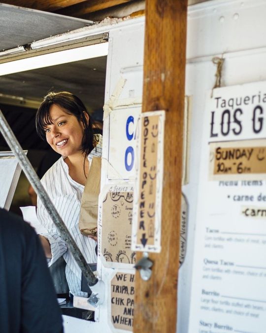 Founder Alicia Cruz serves up tasty Mexican fare at food truck Los Gorditos.
