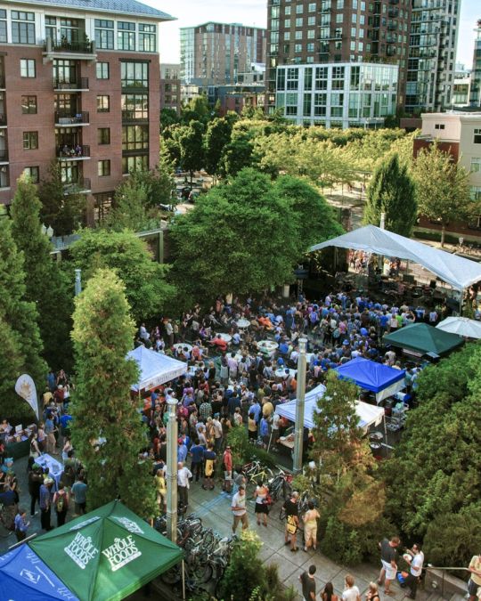 Sundown at EcoTrust in the Pearl District