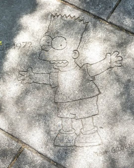 Visit Matt Groening\'s alma mater to find this hidden work of art.