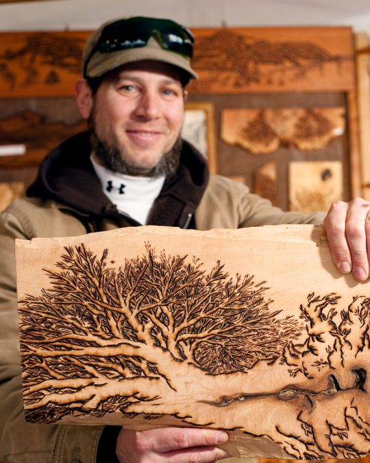 One of the 250+ artisans who sell their products at the Portland Saturday Market.