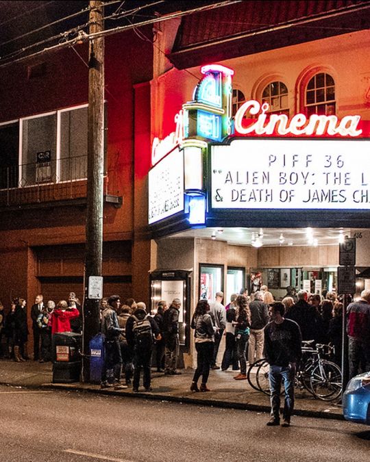 Crowds gather at February\'s Portland International Film Festival.