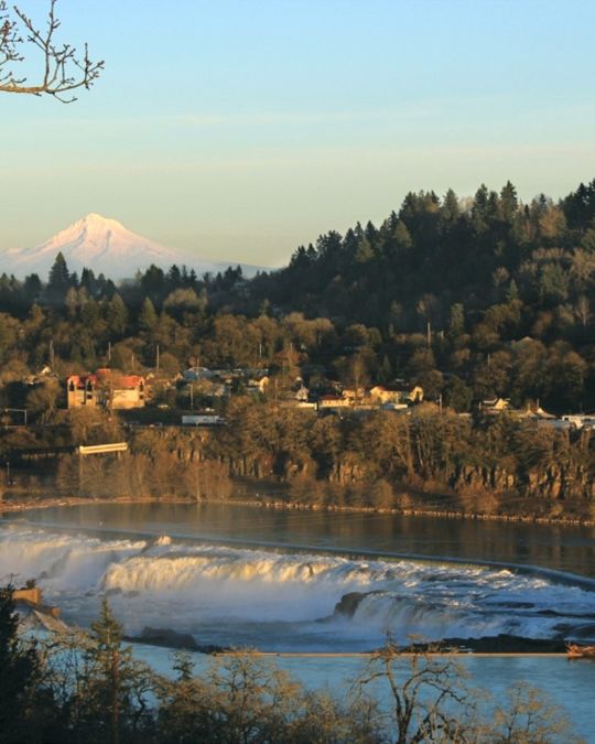Historic Oregon City is located near the iconic Willamette Falls.