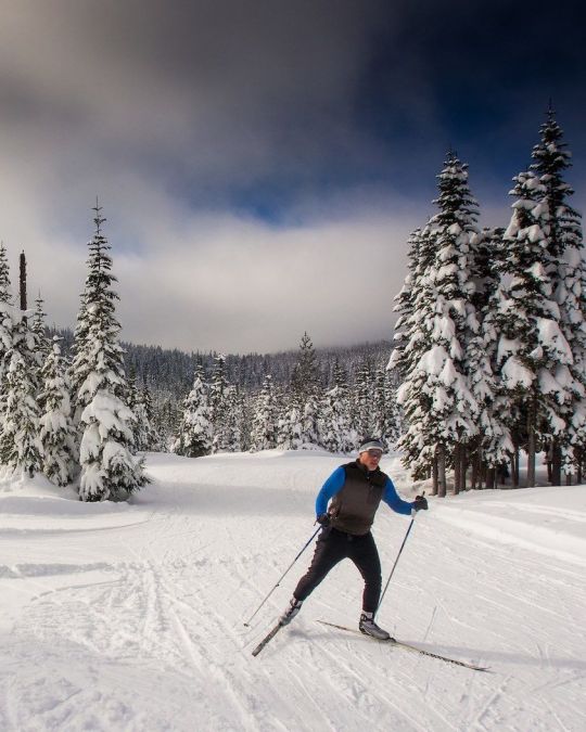 Ski the day away on snow-capped Mount Hood.