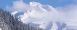 The approach to Mount Hood in winter.