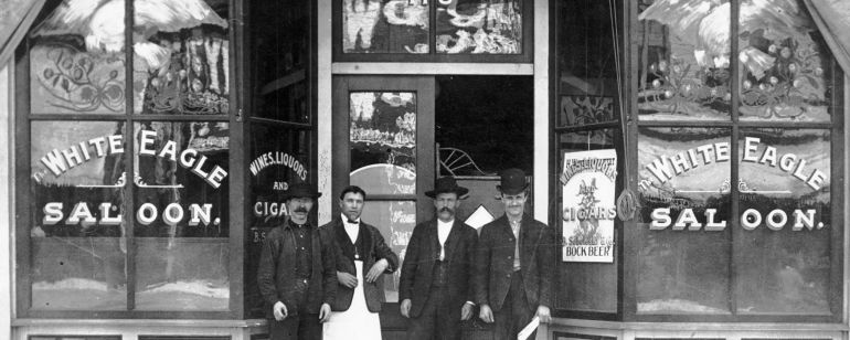 The White Eagle Saloon, circa 1905.