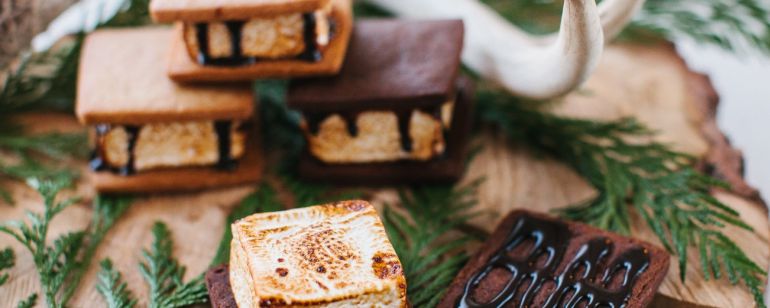 Gourmet food cart Nineteen27 S\'mores kicks the campfire classic up a notch.
