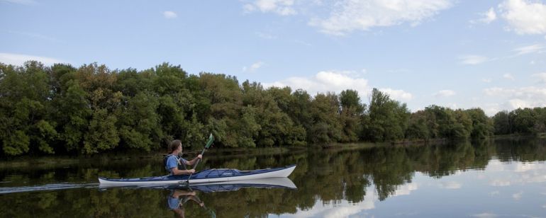 Kayaking on Scappoose Bay