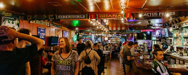 Soccer fans gather in Goose Hollow bars like the Cheerful Bullpen.