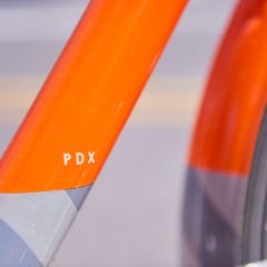 A close crop of a Biketown bicycle