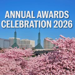 arial view of Portland and Mount Hood 