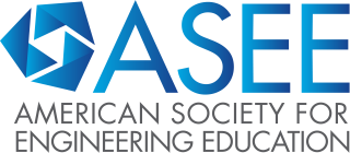 Blue and grey logo for the American Society for Engineering Education (ASEE)