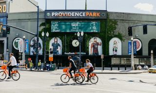exterior of providence park stadium