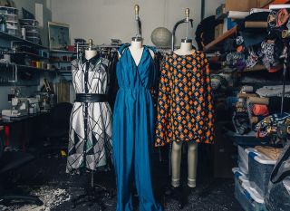 mannequins styled in plus size designs