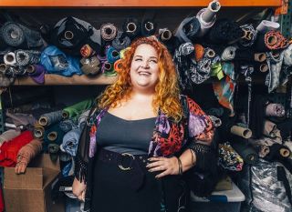 Plus-sized Designer Claire Doody.