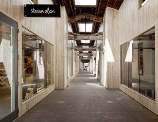 a hallway of the Union Way shopping arcade