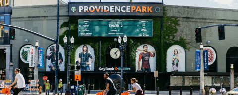 exterior of providence park stadium