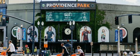 exterior of providence park stadium