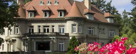 exterior of Pittock Mansion