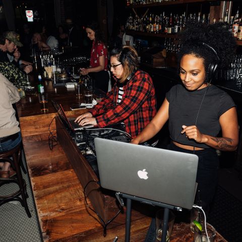 djs at a bar