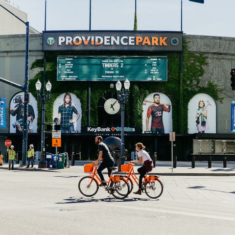 exterior of providence park stadium