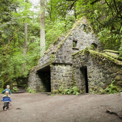 The Stone House in Forest Park provided a spooky backdrop for the TV show \"Grimm\" and is a great place for these two boys to have an adventure.