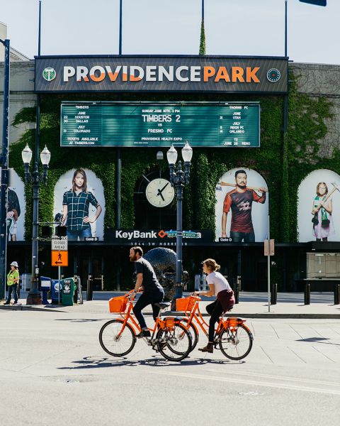 exterior of providence park stadium