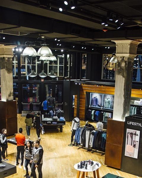 interior of the Nike Portland store