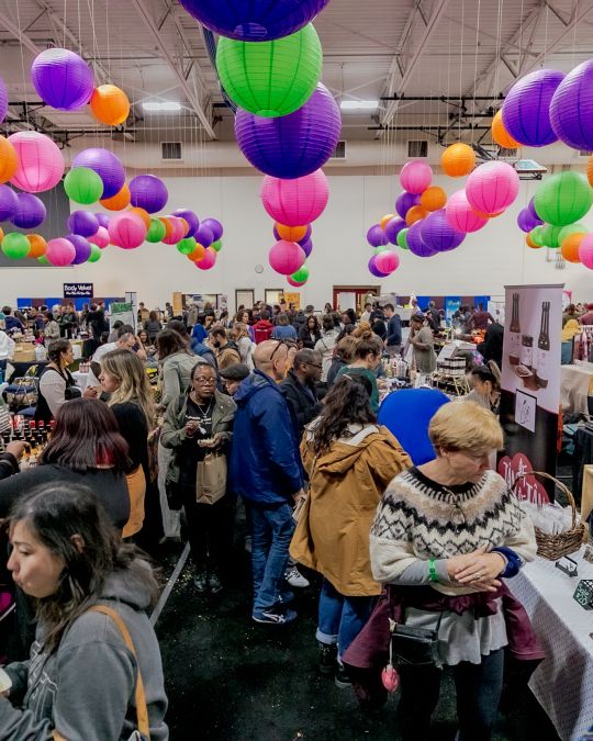 Local holiday shopping in 2020 may not look like this scene from My People\'s Market in 2019, but you can still buy directly from makers.