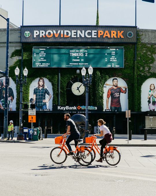 exterior of providence park stadium