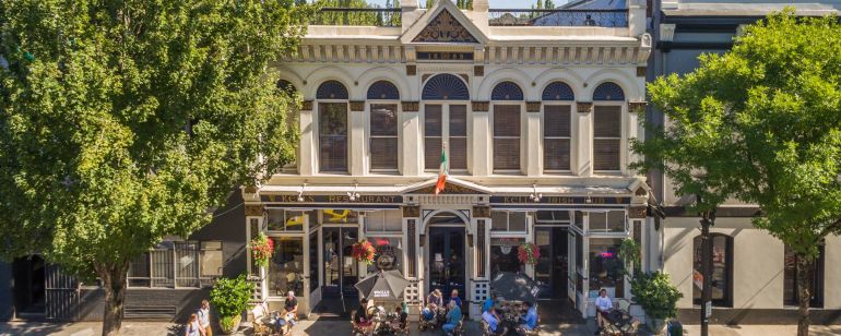 Kells Irish Pub is located in a two-storey historic building