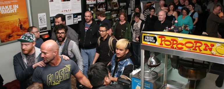 Cinephiles line up for a Portland Queer Film Festival screening