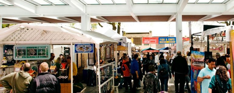 people browsing at outdoor market