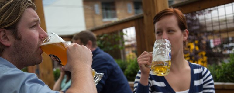 Drinking at Prost