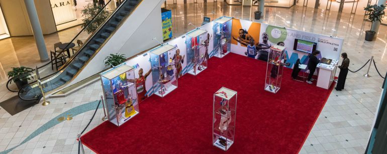 Aerial view of MOWA heritage exhibit at Pioneer Place