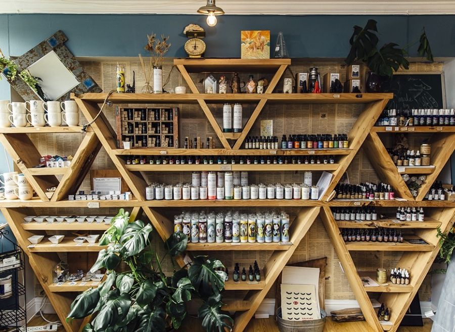 Candles, crystals and tinctures at Seagrape